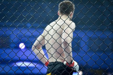 Kiev, Ukrayna - 02 Mart 2019: Anatoly Zhurakovsky mma savaşçıları