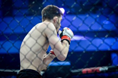 Kiev, Ukrayna - 02 Mart 2019: Anatoly Zhurakovsky mma savaşçıları