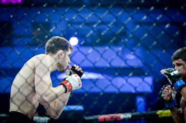 Kiev, Ukrayna - 02 Mart 2019: Anatoly Zhurakovsky mma fighte