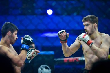 Kiev, Ukrayna - 02 Mart 2019: Anatoly Zhurakovsky mma fighte