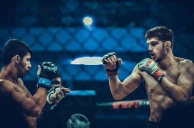 Kiev, Ukrayna - 02 Mart 2019: Anatoly Zhurakovsky mma fighte