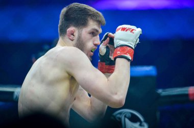 Kiev, Ukrayna - 02 Mart 2019: Anatoly Zhurakovsky mma savaşçıları