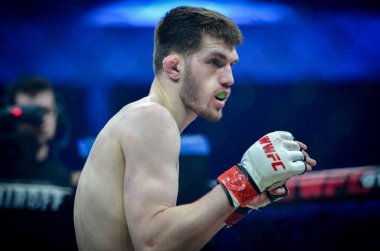 Kiev, Ukrayna - 02 Mart 2019: Anatoly Zhurakovsky mma savaşçıları