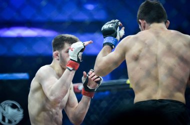 Kiev, Ukrayna - 02 Mart 2019: Anatoly Zhurakovsky mma fighte
