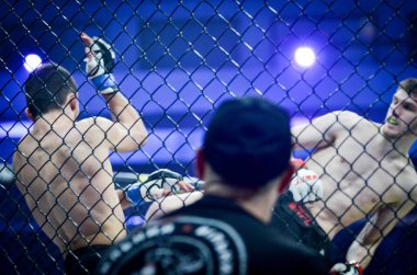 Kiev, Ukrayna - 02 Mart 2019: Anatoly Zhurakovsky mma fighte