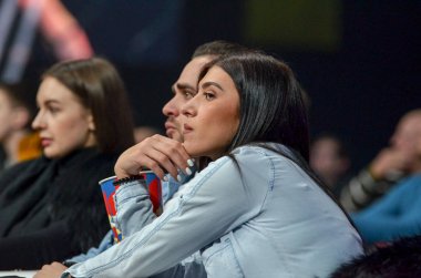 Kiev, Ukrayna - 02 Mart 2019: Wwfc 1 sırasında konuklar ve izleyiciler