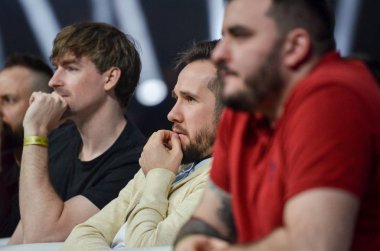 Kiev, Ukrayna - 02 Mart 2019: Wwfc 1 sırasında konuklar ve izleyiciler