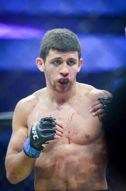 Kiev, Ukrayna - 02 Mart 2019: Arman Yesayan mma savaşçıları durin