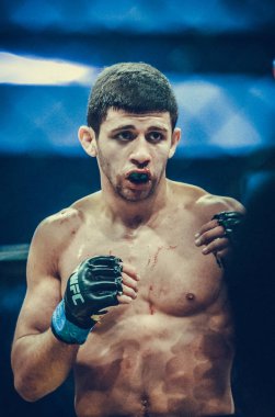 Kiev, Ukrayna - 02 Mart 2019: Arman Yesayan mma savaşçıları durin
