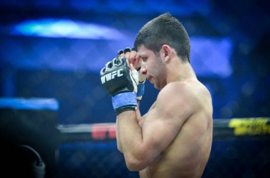 Kiev, Ukrayna - 02 Mart 2019: Arman Yesayan mma savaşçıları durin