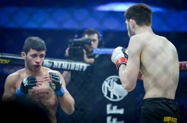Kiev, Ukrayna - 02 Mart 2019: Anatoly Zhurakovsky mma fighte