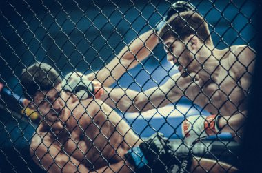 Kiev, Ukrayna - 02 Mart 2019: Anatoly Zhurakovsky mma fighte