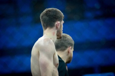 Kiev, Ukrayna - 02 Mart 2019: Anatoly Zhurakovsky mma savaşçıları