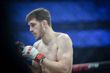 Kiev, Ukrayna - 02 Mart 2019: Anatoly Zhurakovsky mma savaşçıları