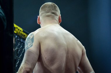 Kiev, Ukrayna - 02 Mart 2019: Stanislav Khmilkovsky mma fighte