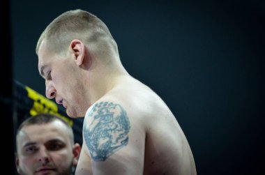 Kiev, Ukrayna - 02 Mart 2019: Stanislav Khmilkovsky mma fighte
