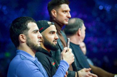 Kiev, Ukrayna - 02 Mart 2019: Wwfc 1 sırasında konuklar ve izleyiciler