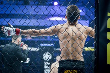 Kiev, Ukrayna - 02 Mart 2019: Artem Misak mma savaşçıları girdi 