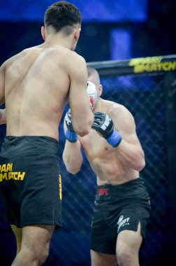 Kiev, Ukrayna - 02 Mart 2019: Ivan Dzyabenko mma savaşçıları incir