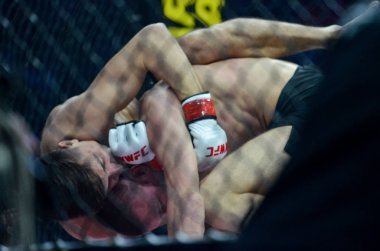 Kiev, Ukrayna - 02 Mart 2019: Ivan Dzyabenko mma savaşçıları incir