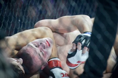 Kiev, Ukrayna - 02 Mart 2019: Ivan Dzyabenko mma savaşçıları incir