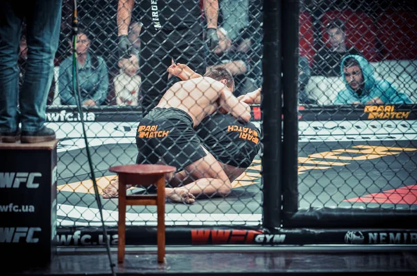 Kiev, Ukrayna - 02 Mart 2019: Bogdan Kudelya mma savaşçıları figh