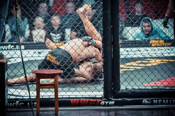 Kiev, Ukrayna - 02 Mart 2019: Bogdan Kudelya mma savaşçıları figh