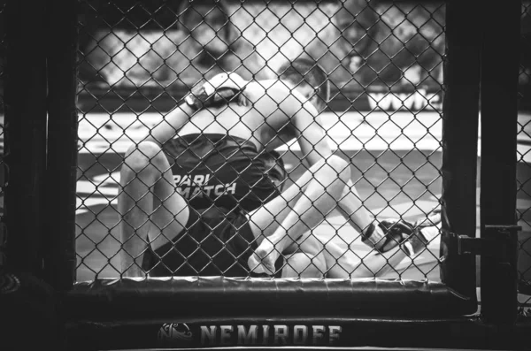 Kiev, Ukrayna - 02 Mart 2019: Bogdan Kudelya mma savaşçıları figh