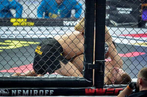 Kiev, Ukrayna - 02 Mart 2019: Bogdan Kudelya mma savaşçıları figh
