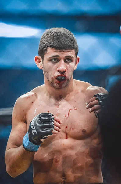 Kiev, ukraine - 02. März 2019: arman yesayan mma fighters durin — Stockfoto