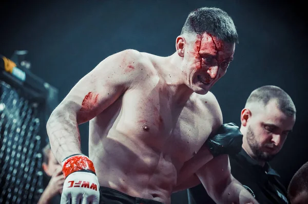 Kiev, Ucrânia - 02 de março de 2019: Andrey Skornyakov mma fighters w — Fotografia de Stock