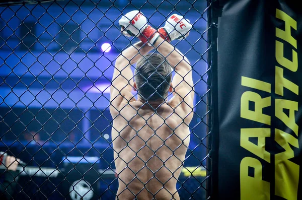 Kiev, Ucrânia - 02 de março de 2019: Artem Misak mma fighters enterd — Fotografia de Stock