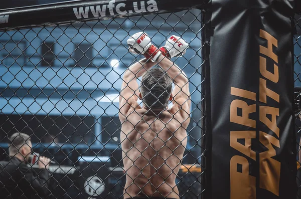 Kiev, Ucrânia - 02 de março de 2019: Artem Misak mma fighters enterd — Fotografia de Stock