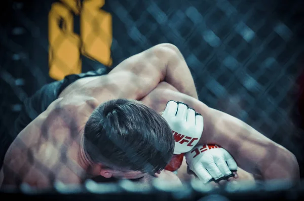 Kiev, Ucrania - 02 de marzo de 2019: Ivan Dzyabenko mma fighters fig — Foto de Stock