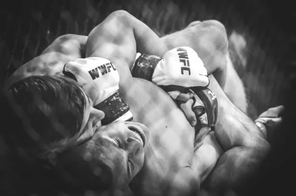 Kiev, Ukraina-mars 02, 2019: Ivan Dzyabenko MMA fighters Fig — Stockfoto