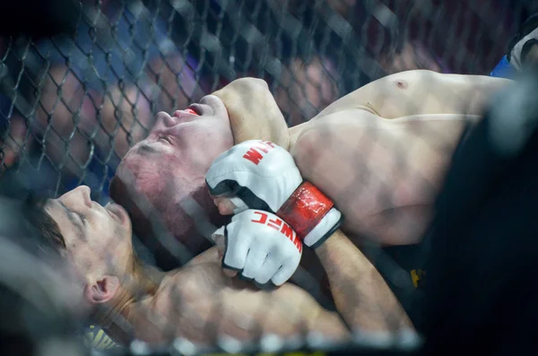 Kiev, Oekraïne-02 maart 2019: Ivan Dzyabenko MMA strijders Fig — Stockfoto