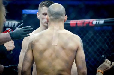Kiev, Ukrayna - 02 Mart 2019: Azizov Gasan mma savaşçıları figh