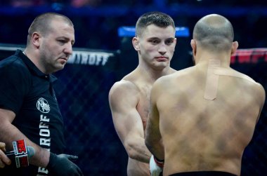 Kiev, Ukrayna - 02 Mart 2019: Azizov Gasan mma savaşçıları figh