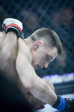 Kiev, Ukrayna - 02 Mart 2019: Azizov Gasan mma savaşçıları figh