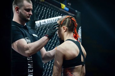 Kiev, Ukrayna - 02 Mart 2019: Svetlana Gotsyk (