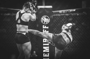 Kiev, Ukrayna - 02 Mart 2019: Svetlana Gotsyk mma kız fighte