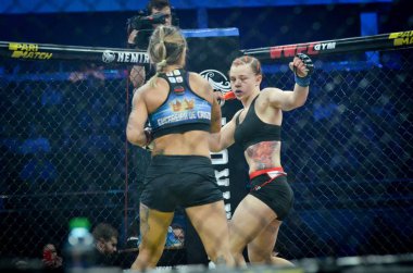 Kiev, Ukrayna - 02 Mart 2019: Svetlana Gotsyk mma kız fighte