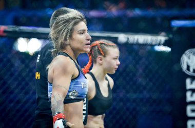 Kiev, Ukrayna - 02 Mart 2019: Svetlana Gotsyk mma kız fighte