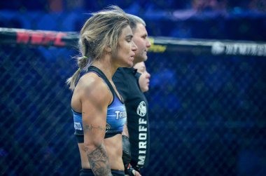 Kiev, Ukrayna - 02 Mart 2019: Svetlana Gotsyk mma kız fighte