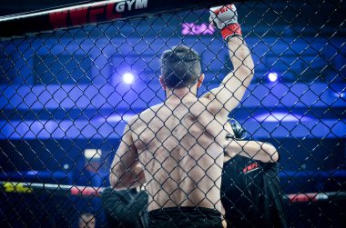 Kiev, Ukrayna - 02 Mart 2019: Mikhail Odintsov mma savaşçıları tr