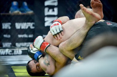 Kiev, Ukrayna - 02 Mart 2019: Mikhail Odintsov mma savaşçıları f