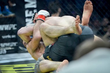 Kiev, Ukrayna - 02 Mart 2019: Mikhail Odintsov mma savaşçıları f