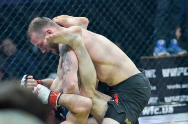 Kiev, Ukrayna - 02 Mart 2019: Mikhail Odintsov mma savaşçıları f