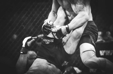 Kiev, Ukrayna - 02 Mart 2019: Mikhail Odintsov mma savaşçıları f