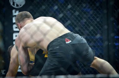 Kiev, Ukrayna - 02 Mart 2019: Mikhail Odintsov mma savaşçıları f